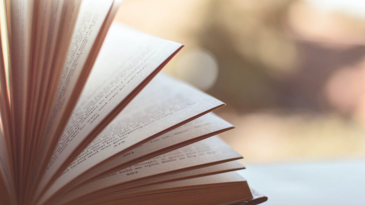 Livre ouverte sur un fonds lumineux. Focus photographie.