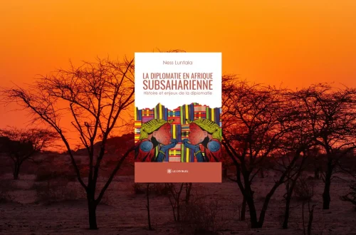 Essai qui aborde la diplomatie en Afrique centrale. Couverture du livre La diplomatie en Afrique subsaharienne de Ness Luntala.