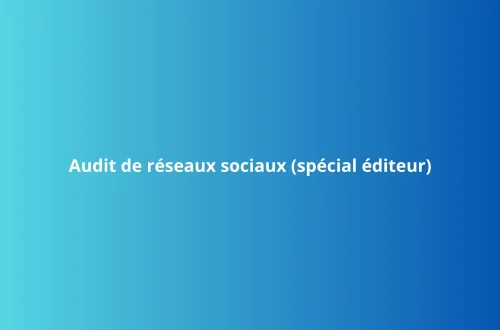 Un audit de réseaux sociaux pour maison d'édition : service de Charlène Malandain, rédactrice web pour éditeurs.